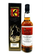 Rombutelj med bundfald synligt i væsken, Blackadder Raw Cask Panama